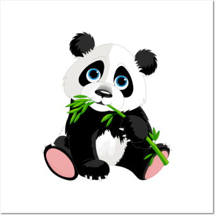 Panda cute funny T-shirt Posters and Art